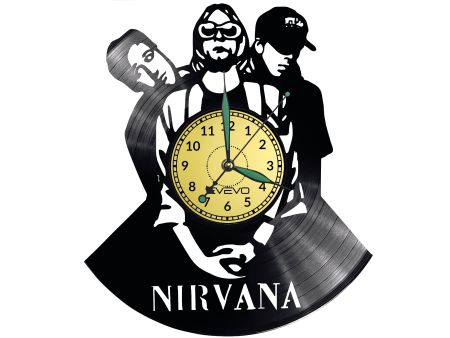 Nirvana Vinyl Zegar Ścienny Płyta Winylowa Nowoczesny 
Dekoracyjny Na Prezent Urodziny