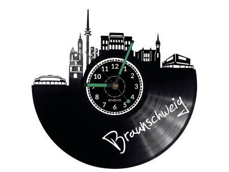 Braunschweig Vinyl Zegar Ścienny Płyta Winylowa Nowoczesny 
Dekoracyjny Na Prezent Urodziny