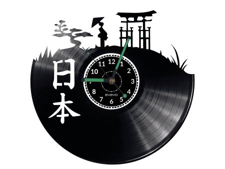 Japan Vinyl Zegar Ścienny Płyta Winylowa Nowoczesny 
Dekoracyjny Na Prezent Urodziny