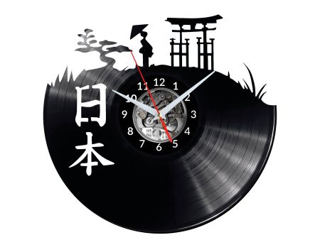 Japan Vinyl Zegar Ścienny Płyta Winylowa Nowoczesny 
Dekoracyjny Na Prezent Urodziny