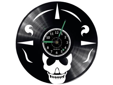 Skeleton Vinyl Zegar Ścienny Płyta Winylowa Nowoczesny 
Dekoracyjny Na Prezent Urodziny