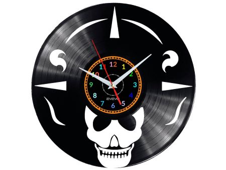 Skeleton Vinyl Zegar Ścienny Płyta Winylowa Nowoczesny 
Dekoracyjny Na Prezent Urodziny