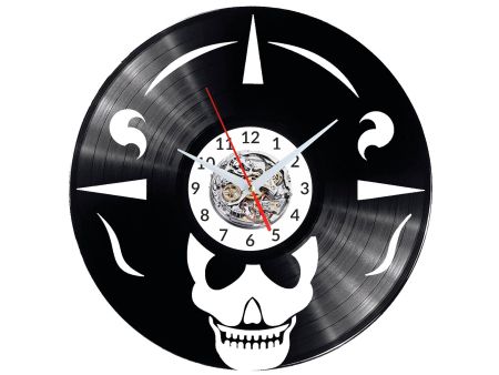 Skeleton Vinyl Zegar Ścienny Płyta Winylowa Nowoczesny 
Dekoracyjny Na Prezent Urodziny