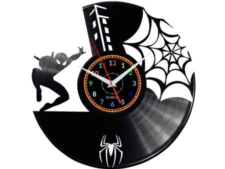 Spiderman Vinyl Zegar Ścienny Płyta Winylowa Nowoczesny 
Dekoracyjny Na Prezent Urodziny