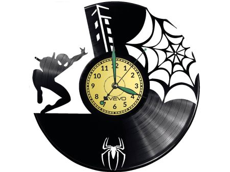 Spiderman Vinyl Zegar Ścienny Płyta Winylowa Nowoczesny 
Dekoracyjny Na Prezent Urodziny