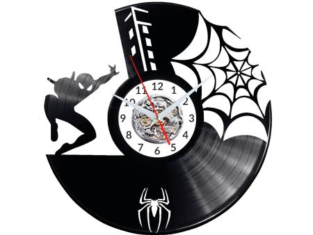 Spiderman Vinyl Zegar Ścienny Płyta Winylowa Nowoczesny 
Dekoracyjny Na Prezent Urodziny