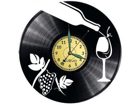 Wino Vinyl Zegar Ścienny Płyta Winylowa Nowoczesny 
Dekoracyjny Na Prezent Urodziny