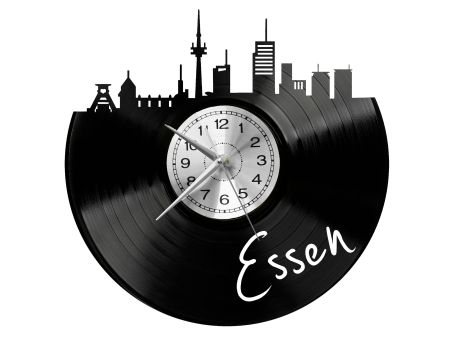 Essen Vinyl Zegar Ścienny Płyta Winylowa Nowoczesny Dekoracyjny Na Prezent Urodziny