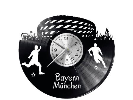 Bayern Monachium Vinyl Zegar Ścienny Płyta Winylowa Nowoczesny Dekoracyjny Na Prezent Urodziny