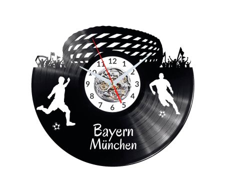 Bayern Monachium Vinyl Zegar Ścienny Płyta Winylowa Nowoczesny Dekoracyjny Na Prezent Urodziny