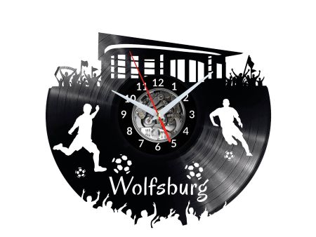 Wolfsburg Vinyl Zegar Ścienny Płyta Winylowa Nowoczesny Dekoracyjny Na Prezent Urodziny