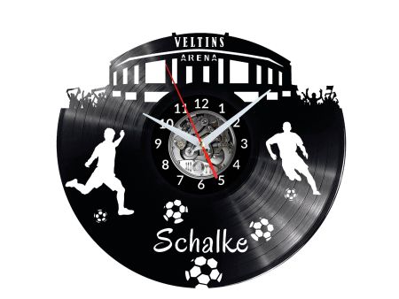 Schalke Vinyl Zegar Ścienny Płyta Winylowa Nowoczesny Dekoracyjny Na Prezent Urodziny