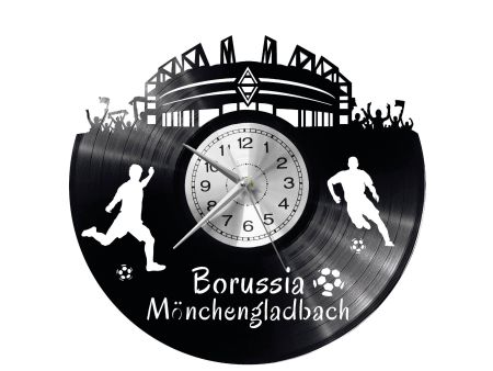 Borussia Mnchengladbach Vinyl Zegar Ścienny Płyta Winylowa Nowoczesny Dekoracyjny Na Prezent Urodziny