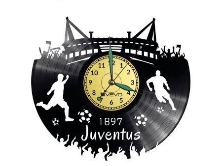 Juventus Vinyl Zegar Ścienny Płyta Winylowa Nowoczesny Dekoracyjny Na Prezent Urodziny