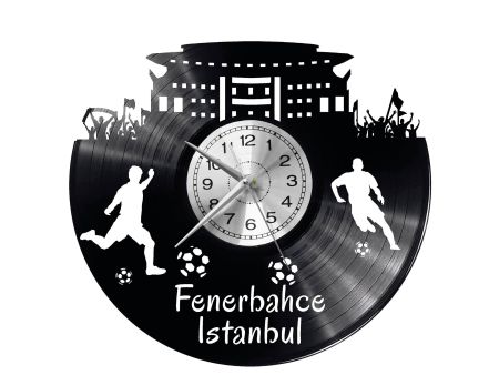 Istambuł Fenerbahce Vinyl Zegar Ścienny Płyta Winylowa Nowoczesny Dekoracyjny Na Prezent Urodziny