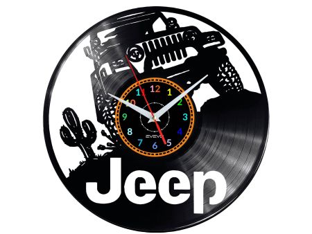  Jeep Vinyl Zegar Ścienny Płyta Winylowa Nowoczesny Dekoracyjny Na Prezent Urodziny