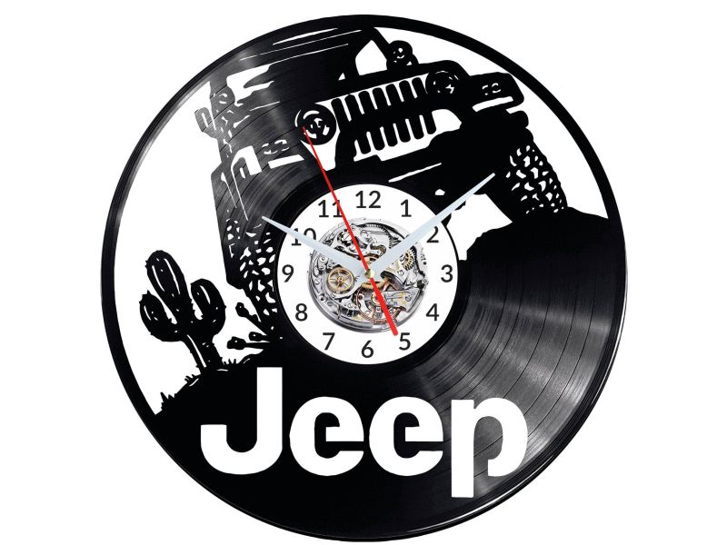  Jeep Vinyl Zegar Ścienny Płyta Winylowa Nowoczesny Dekoracyjny Na Prezent Urodziny