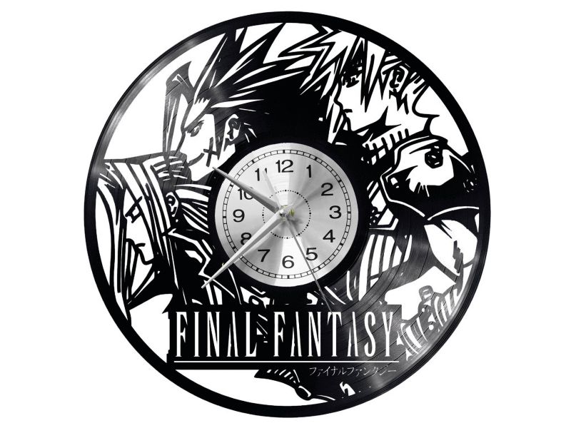 Final Fantasy Vinyl Zegar Ścienny Płyta Winylowa Nowoczesny Dekoracyjny Na Prezent Urodziny