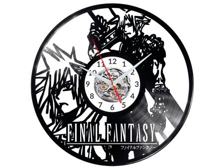 Final Fantasy Vinyl Zegar Ścienny Płyta Winylowa Nowoczesny Dekoracyjny Na Prezent Urodziny