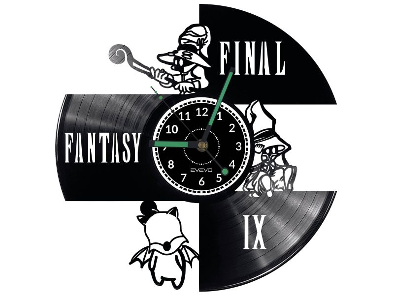 Final Fantasy Vinyl Zegar Ścienny Płyta Winylowa Nowoczesny Dekoracyjny Na Prezent Urodziny