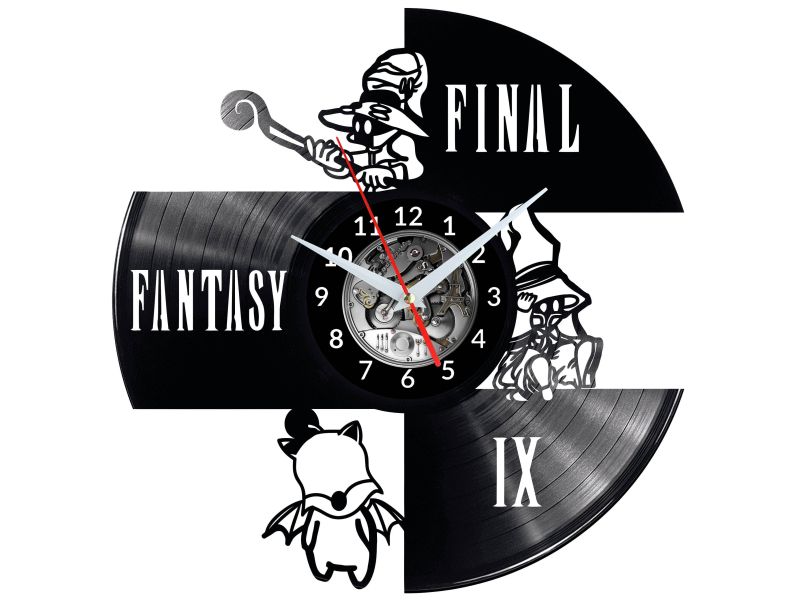 Final Fantasy Vinyl Zegar Ścienny Płyta Winylowa Nowoczesny Dekoracyjny Na Prezent Urodziny