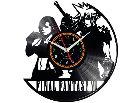 Final Fantasy Vinyl Zegar Ścienny Płyta Winylowa Nowoczesny Dekoracyjny Na Prezent Urodziny