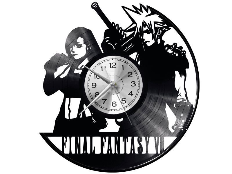 Final Fantasy Vinyl Zegar Ścienny Płyta Winylowa Nowoczesny Dekoracyjny Na Prezent Urodziny