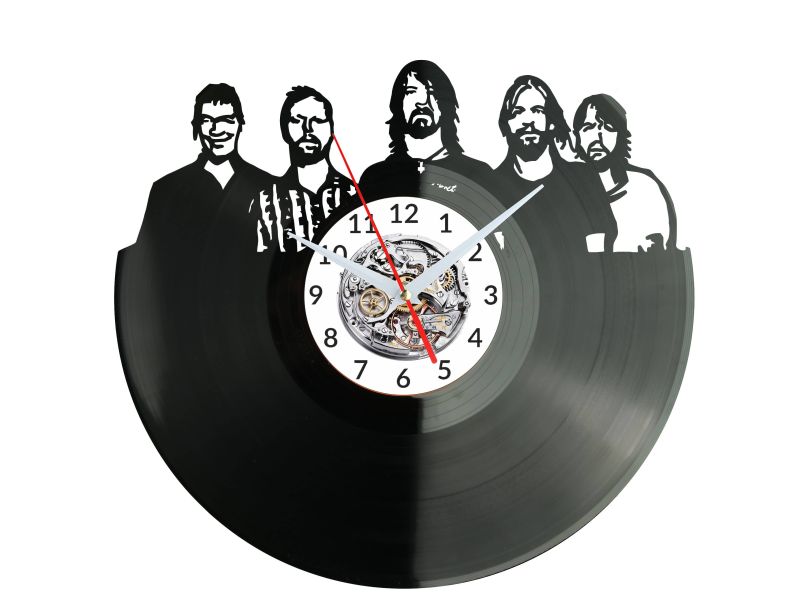 Foo FIghters Vinyl Zegar Ścienny Płyta Winylowa Nowoczesny Dekoracyjny Na Prezent Urodziny