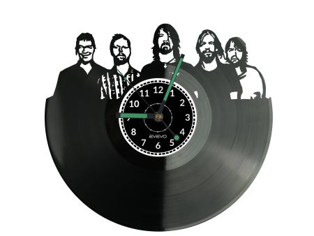 Foo FIghters Vinyl Zegar Ścienny Płyta Winylowa Nowoczesny Dekoracyjny Na Prezent Urodziny