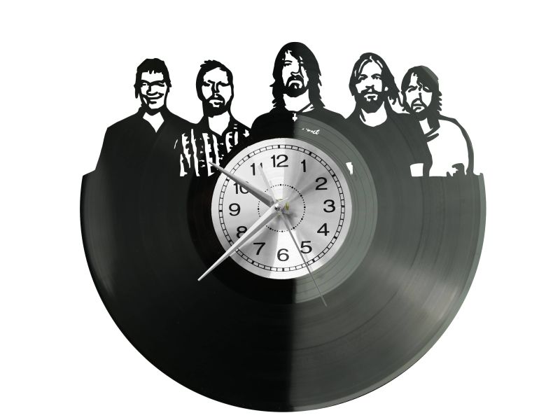 Foo FIghters Vinyl Zegar Ścienny Płyta Winylowa Nowoczesny Dekoracyjny Na Prezent Urodziny