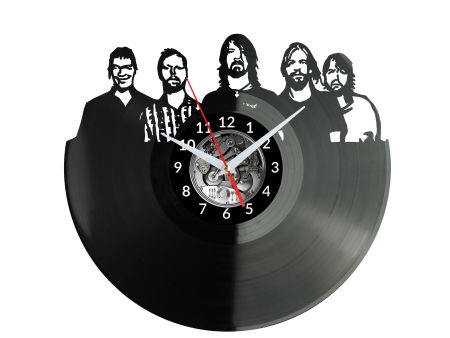 Foo FIghters Vinyl Zegar Ścienny Płyta Winylowa Nowoczesny Dekoracyjny Na Prezent Urodziny