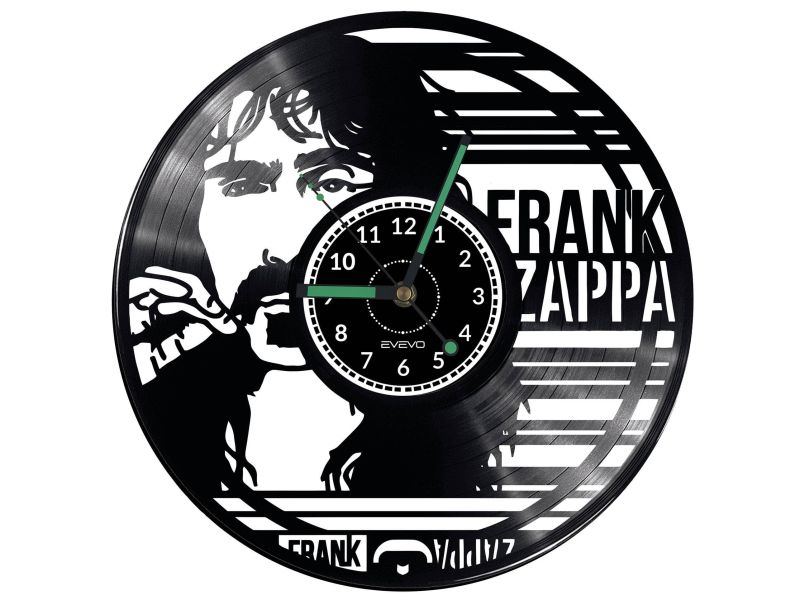 Frank Zappa Vinyl Zegar Ścienny Płyta Winylowa Nowoczesny Dekoracyjny Na Prezent Urodziny