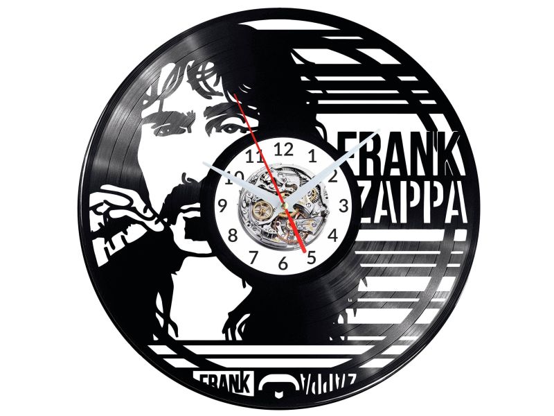 Frank Zappa Vinyl Zegar Ścienny Płyta Winylowa Nowoczesny Dekoracyjny Na Prezent Urodziny