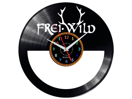 Freiwild Vinyl Zegar Ścienny Płyta Winylowa Nowoczesny Dekoracyjny Na Prezent Urodziny