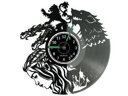 Game of Thrones Vinyl Zegar Ścienny Płyta Winylowa Nowoczesny Dekoracyjny Na Prezent Urodziny