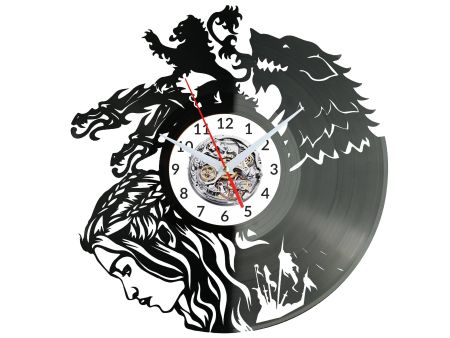 Game of Thrones Vinyl Zegar Ścienny Płyta Winylowa Nowoczesny Dekoracyjny Na Prezent Urodziny