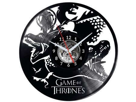 Game of Thrones Vinyl Zegar Ścienny Płyta Winylowa Nowoczesny Dekoracyjny Na Prezent Urodziny