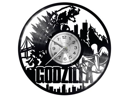 Godzilla Vinyl Zegar Ścienny Płyta Winylowa Nowoczesny Dekoracyjny Na Prezent Urodziny