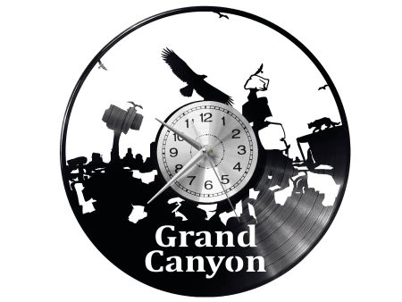 Grand Canyon Vinyl Zegar Ścienny Płyta Winylowa Nowoczesny Dekoracyjny Na Prezent Urodziny