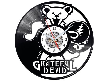 Grateful Dead Vinyl Zegar Ścienny Płyta Winylowa Nowoczesny Dekoracyjny Na Prezent Urodziny