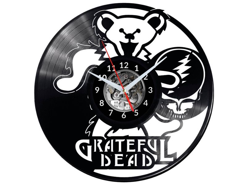 Grateful Dead Vinyl Zegar Ścienny Płyta Winylowa Nowoczesny Dekoracyjny Na Prezent Urodziny