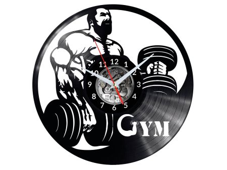 GYM Vinyl Zegar Ścienny Płyta Winylowa Nowoczesny Dekoracyjny Na Prezent Urodziny