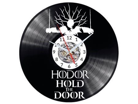 HODOR HOLD THE DOOR Vinyl Zegar Ścienny Płyta Winylowa Nowoczesny Dekoracyjny Na Prezent Urodziny