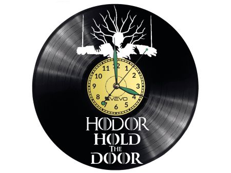 HODOR HOLD THE DOOR Vinyl Zegar Ścienny Płyta Winylowa Nowoczesny Dekoracyjny Na Prezent Urodziny