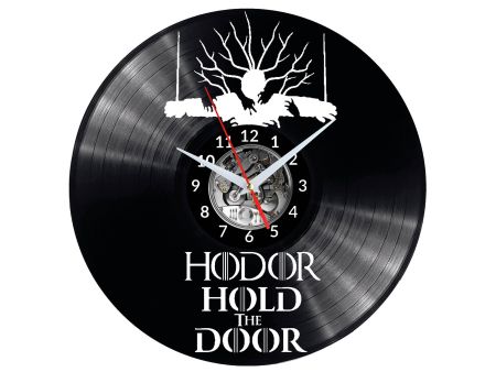 HODOR HOLD THE DOOR Vinyl Zegar Ścienny Płyta Winylowa Nowoczesny Dekoracyjny Na Prezent Urodziny