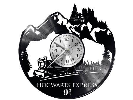 HOGWARTS EXPRESS Vinyl Zegar Ścienny Płyta Winylowa Nowoczesny Dekoracyjny Na Prezent Urodziny