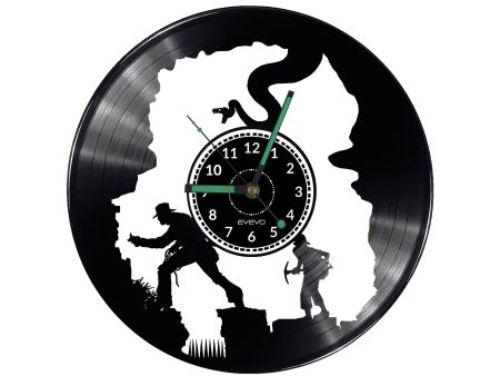 INDIANA JONES Vinyl Zegar Ścienny Płyta Winylowa Nowoczesny Dekoracyjny Na Prezent Urodziny