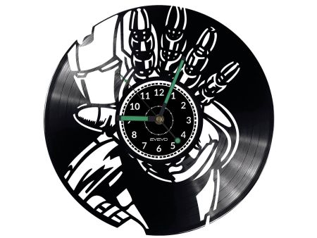 IRON MAN Vinyl Zegar Ścienny Płyta Winylowa Nowoczesny Dekoracyjny Na Prezent Urodziny