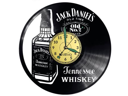 JACK DANIEL’S OLD Vinyl Zegar Ścienny Płyta Winylowa Nowoczesny Dekoracyjny Na Prezent Urodziny