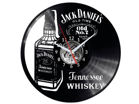 JACK DANIEL’S OLD Vinyl Zegar Ścienny Płyta Winylowa Nowoczesny Dekoracyjny Na Prezent Urodziny